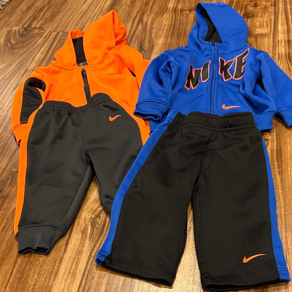 Nike Kids Matching Sets - Orange, Blue, Black
